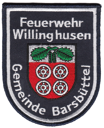 Wappen Aufnäher der Freiwilligen Feuerwehr Willinghusen Wappen Aufnäher der Freiwilligen Feuerwehr Willinghusen